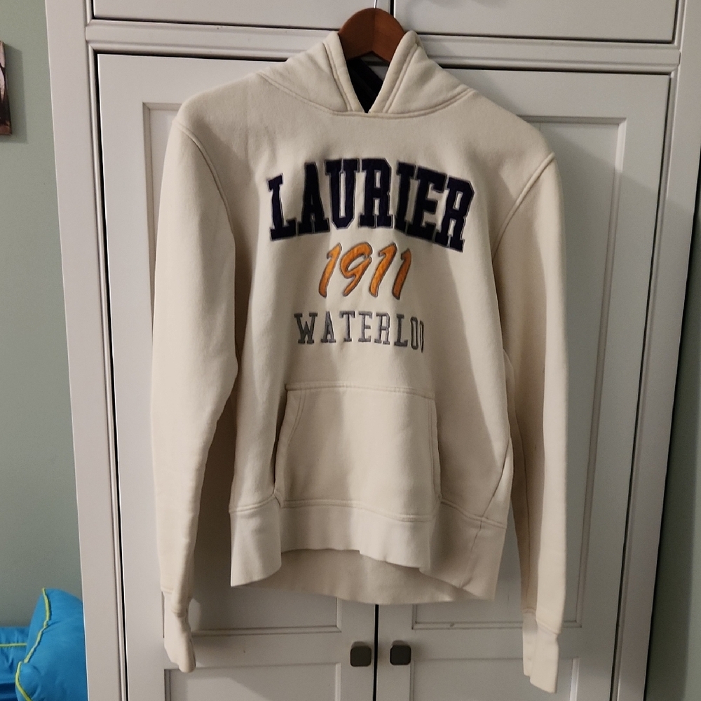Laurier 1911 Waterloo Varsity Collection Purple and Cream Hoodie Unisex XL